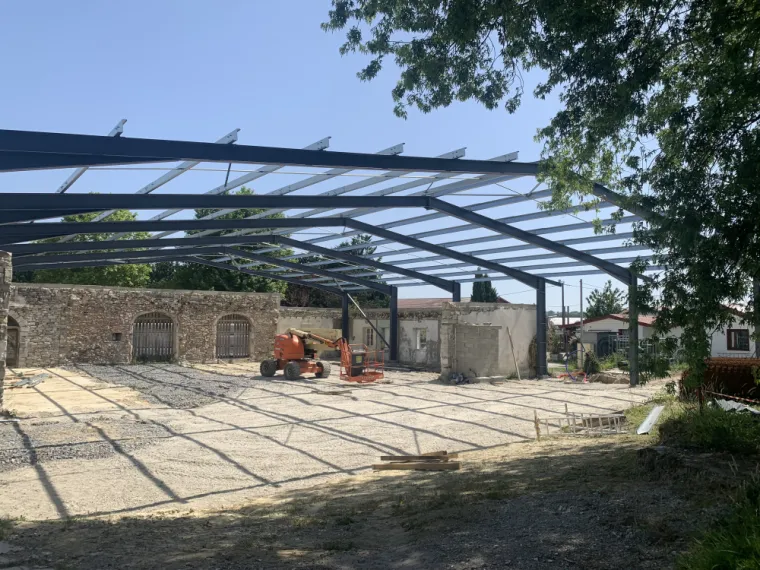 Montage ossature lac de Sames (40), Tarbes, CD Construction