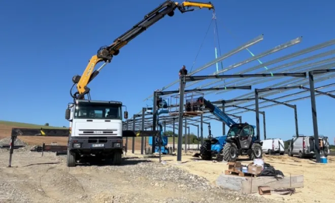 Réalisation stabulation benque (31), Tarbes, CD Construction