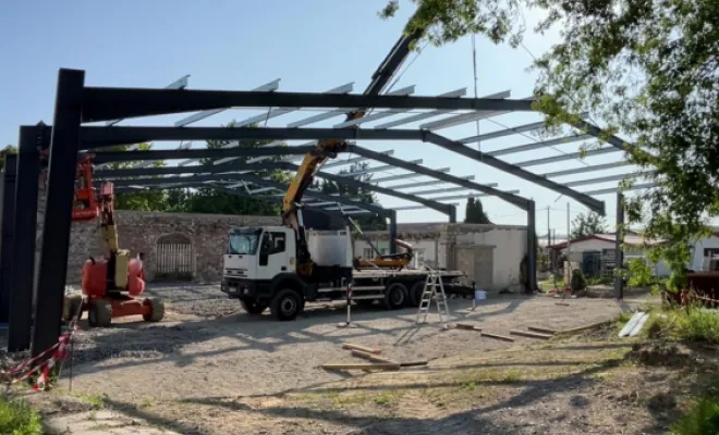 Montage ossature lac de Sames (40), Tarbes, CD Construction
